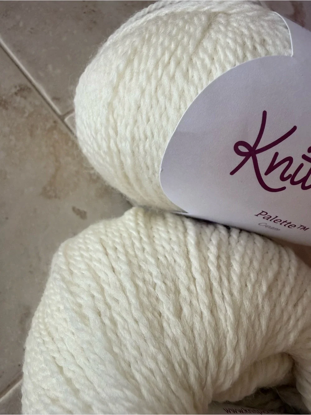 Knit Picks Palette Fingering Weight Yarn - Cream